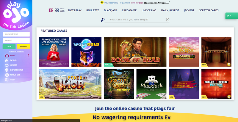 PlayOJO Casino Review: A Closer Look at Attributes, Games, and Worth